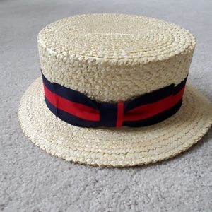 Straw boater hat